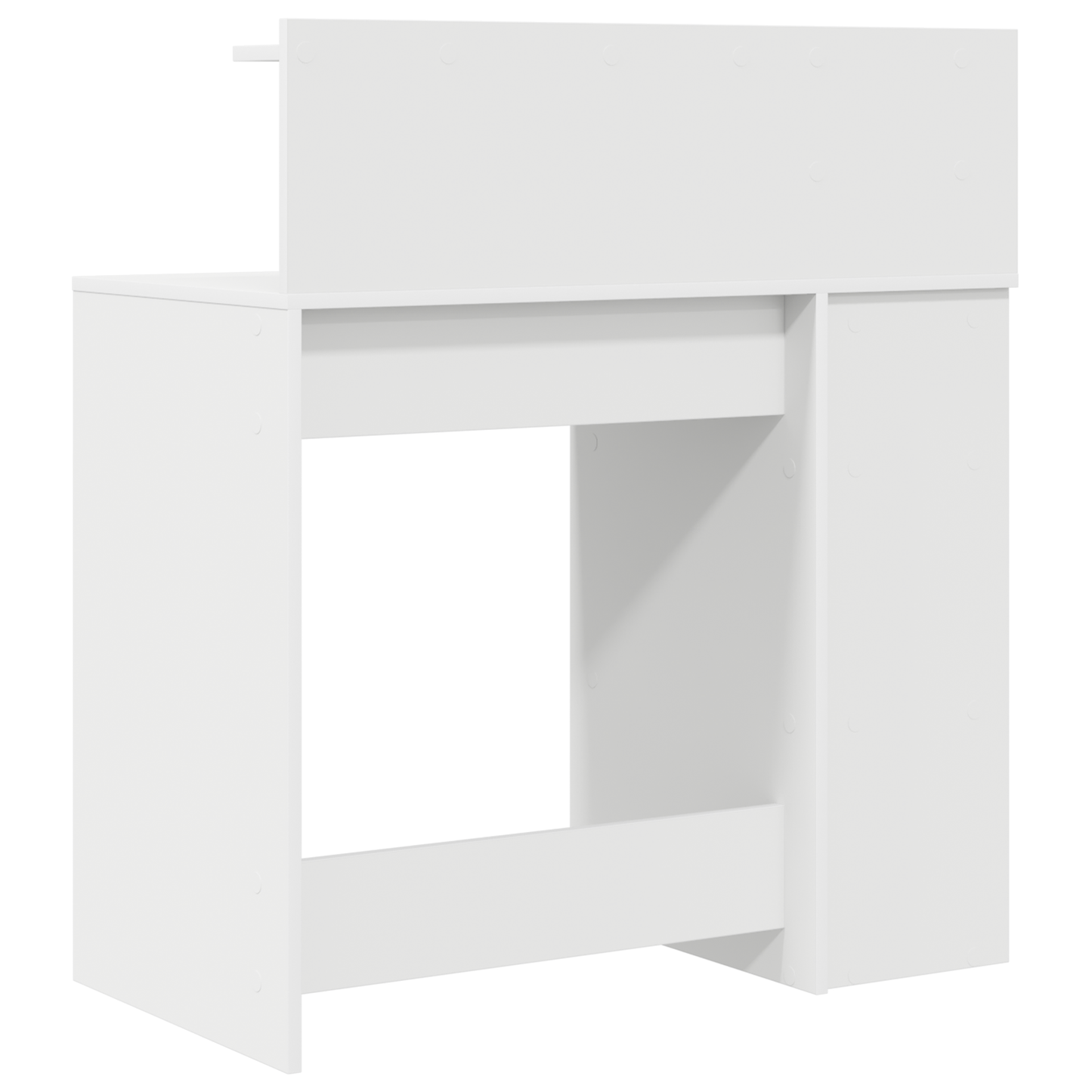 vidaXL Schreibtisch mit Regal Weiß 90 x 48 x 101,5 cm Holzwerkstoff