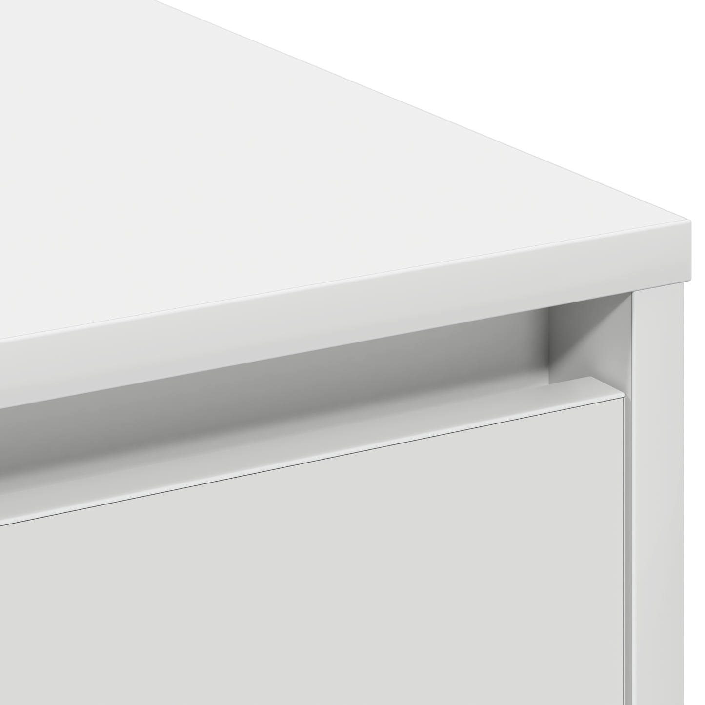 vidaXL LED-Sideboard mit Regal Weiß 71 x 34,5 x 75 cm Holzwerkstoff