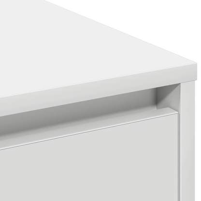 vidaXL LED-Sideboard mit Regal Weiß 71 x 34,5 x 75 cm Holzwerkstoff