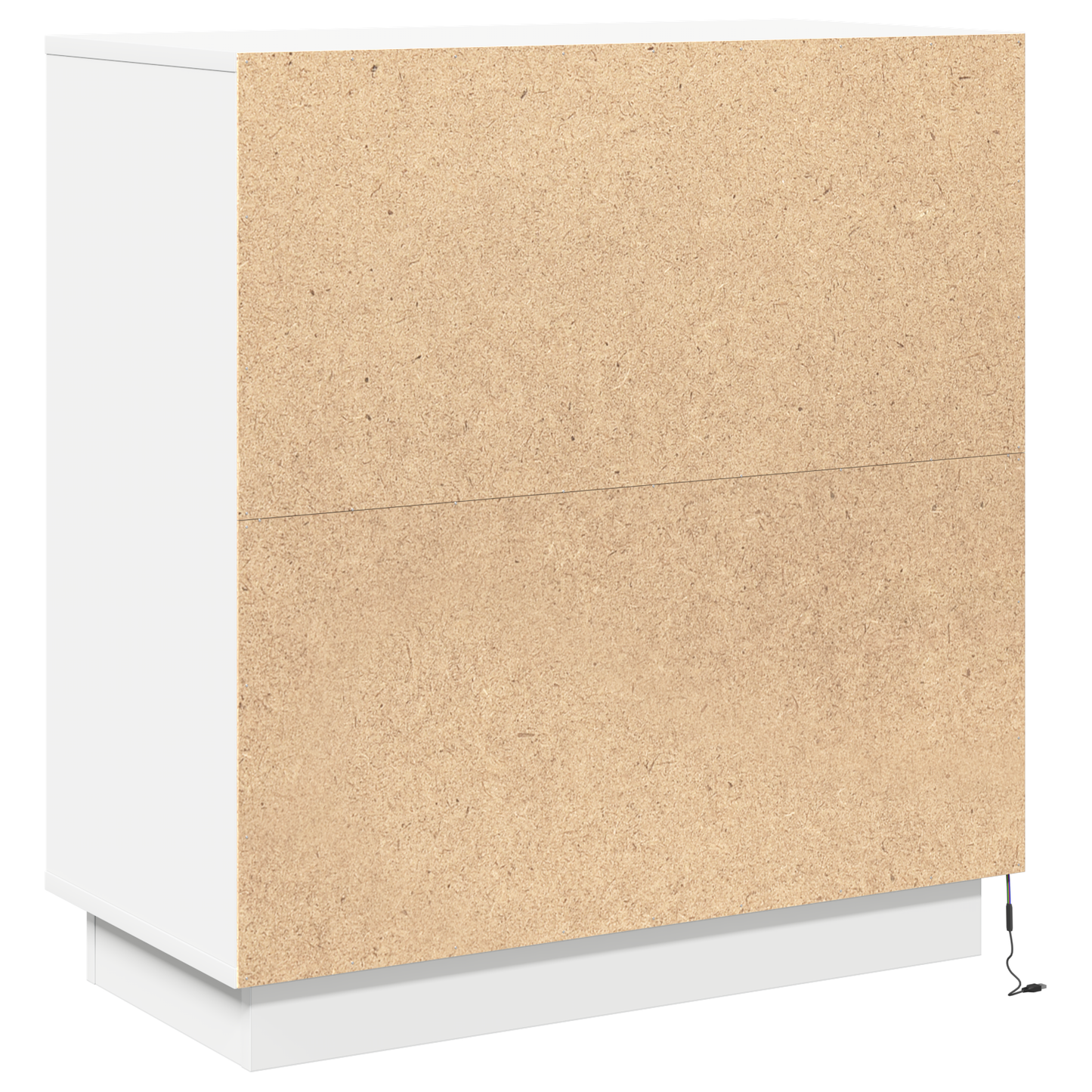 vidaXL LED-Sideboard mit Regal Weiß 71 x 34,5 x 75 cm Holzwerkstoff