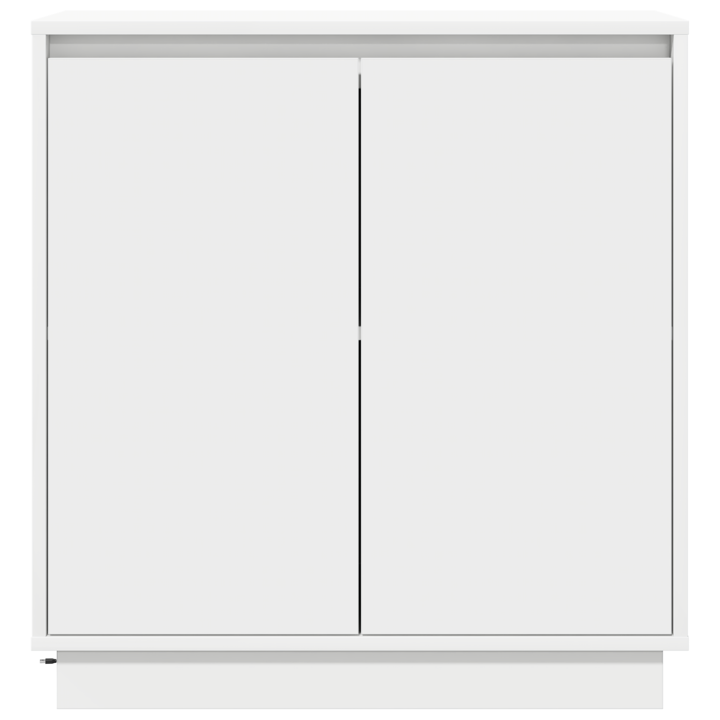 vidaXL LED-Sideboard mit Regal Weiß 71 x 34,5 x 75 cm Holzwerkstoff