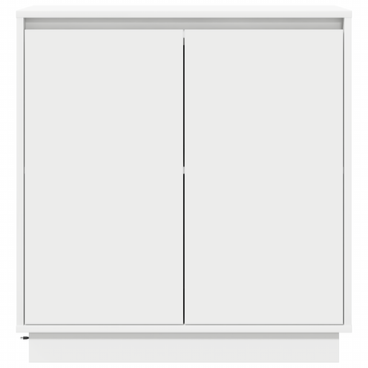 vidaXL LED-Sideboard mit Regal Weiß 71 x 34,5 x 75 cm Holzwerkstoff