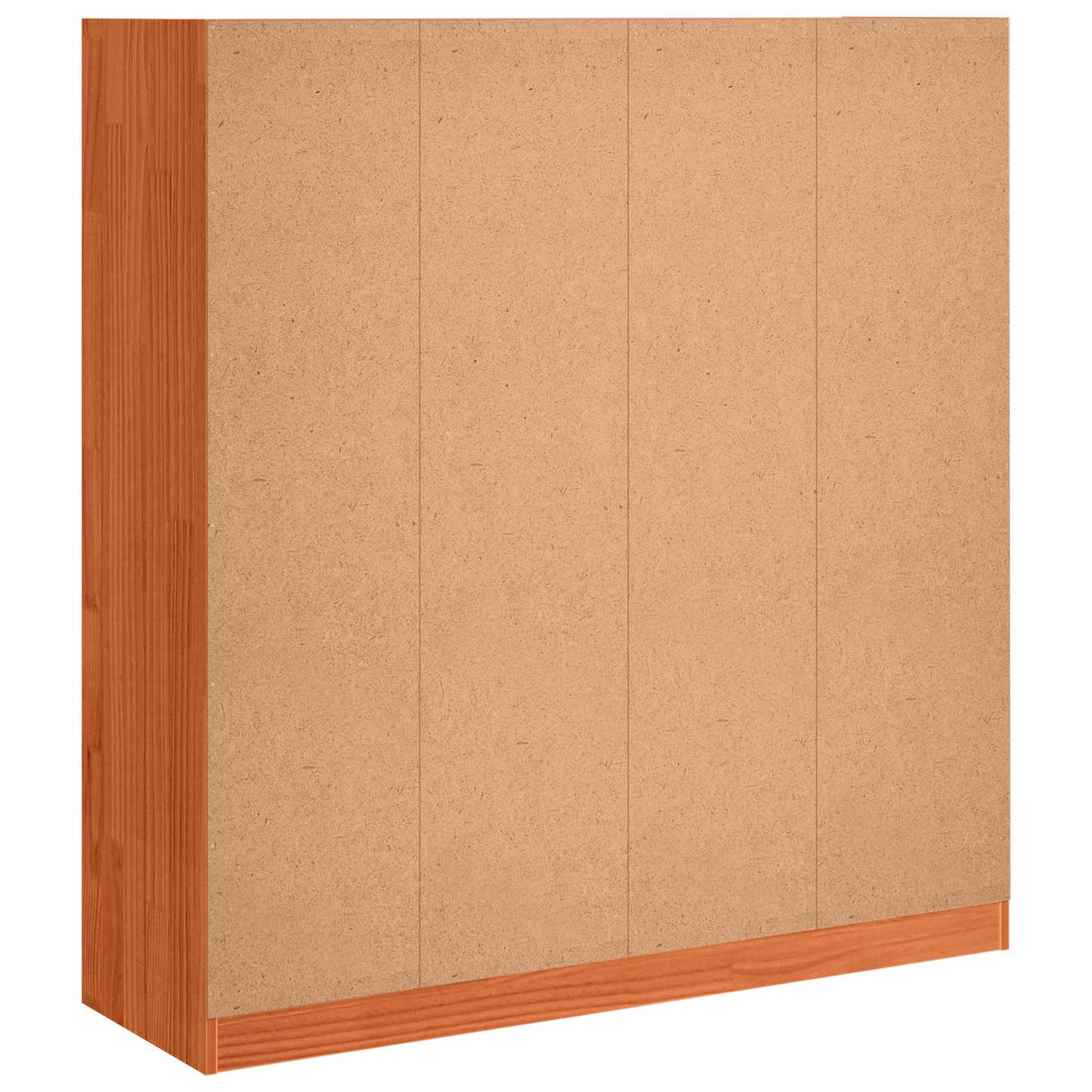 vidaXL Bücherregal Wachsbraun 104 x 33 x 110 cm Massives Kiefernholz