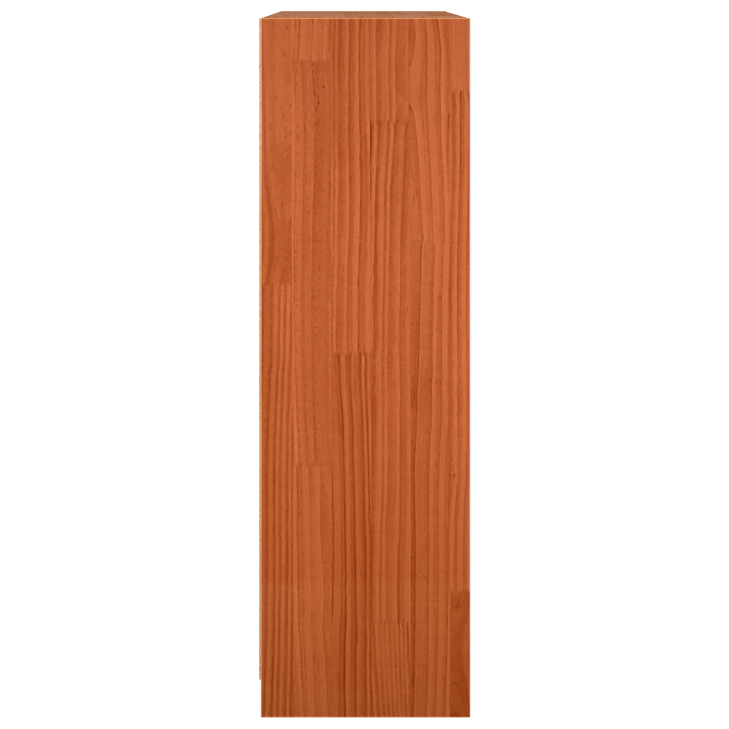 vidaXL Bücherregal Wachsbraun 104 x 33 x 110 cm Massives Kiefernholz