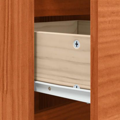 vidaXL Sideboard mit Schubladen Braun Eichen-Optik 111 x 34 x 75 cm