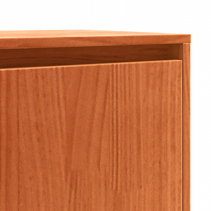 vidaXL Sideboard Wachsbraun 110 x 34 x 75 cm Massives Kiefernholz
