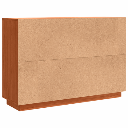 vidaXL Sideboard Wachsbraun 110 x 34 x 75 cm Massives Kiefernholz