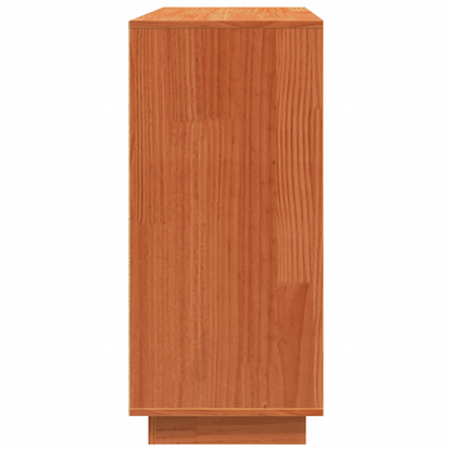 vidaXL Sideboard Wachsbraun 110 x 34 x 75 cm Massives Kiefernholz