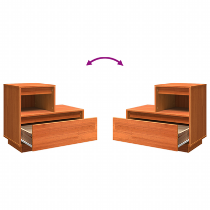 vidaXL Nachttisch Wachsbraun 60 x 34 x 51 cm Holzwerkstoff
