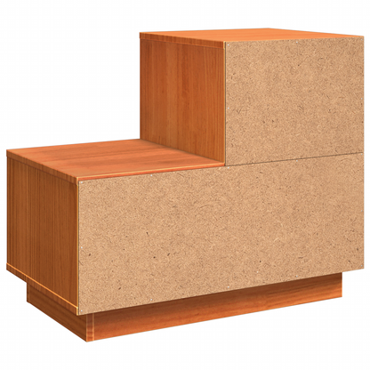 vidaXL Nachttisch 2 pcs Wachsbraun 60 x 34 x 51 cm Holzwerkstoff