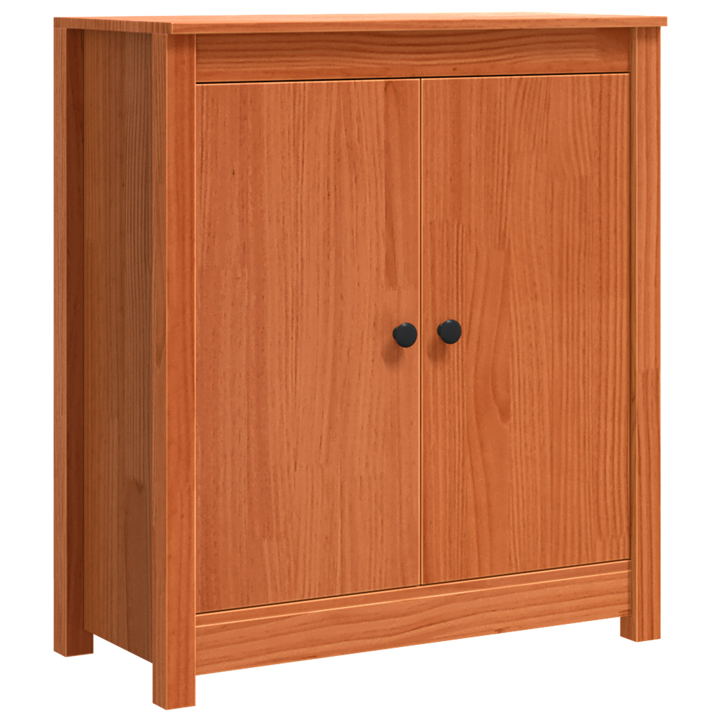 vidaXL Sideboard Wachsbraun 70 x 35 x 80 cm Massives Kiefernholz