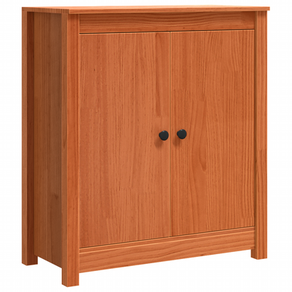 vidaXL Sideboard Wachsbraun 70 x 35 x 80 cm Massives Kiefernholz