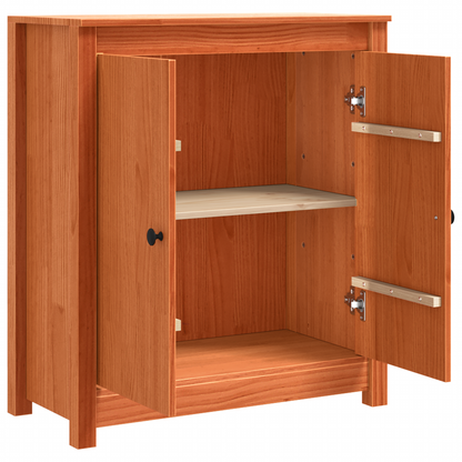 vidaXL Sideboard Wachsbraun 70 x 35 x 80 cm Massives Kiefernholz