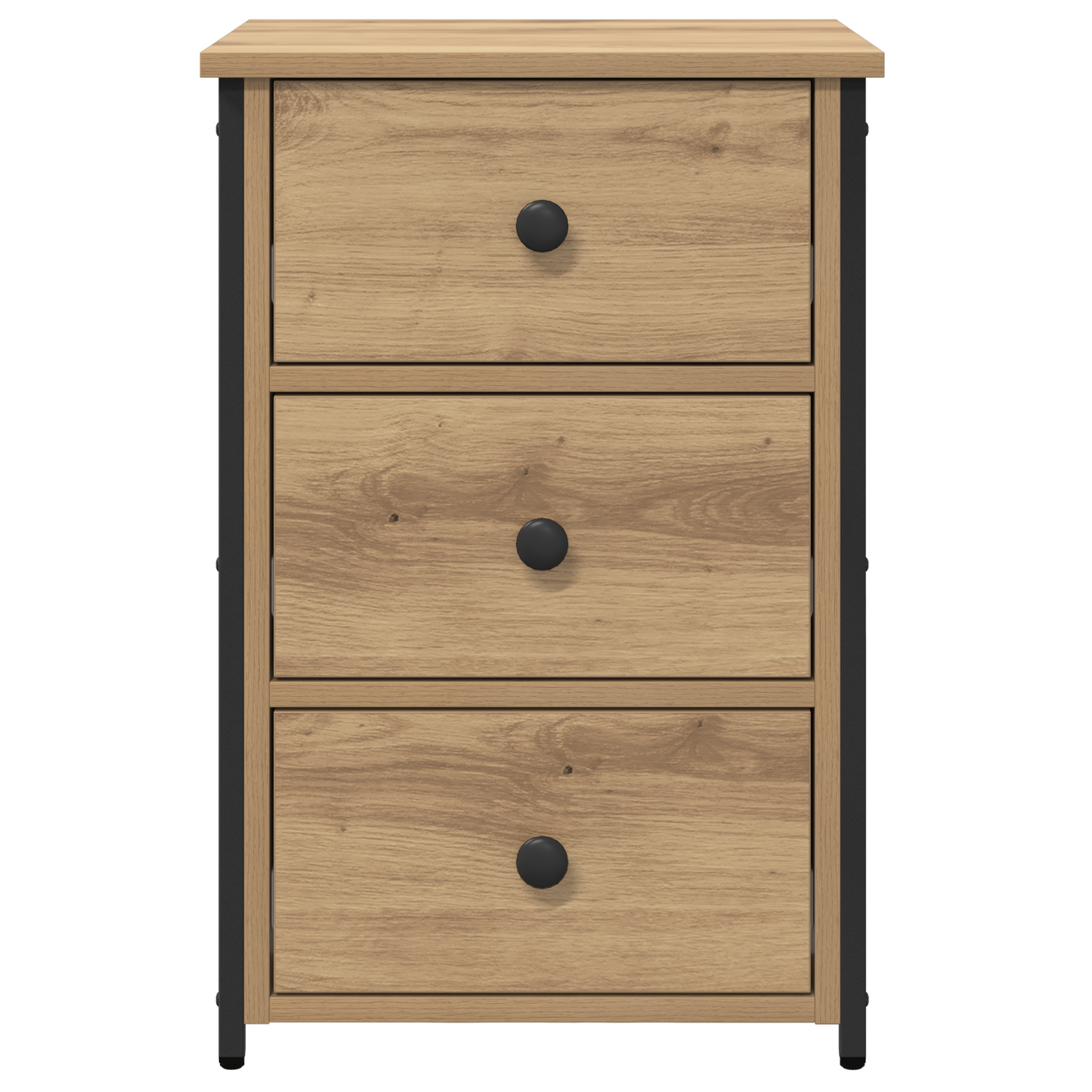 vidaXL Nachttisch mit Schubladen 2 pcs Braun 40 x 36 x 60 cm