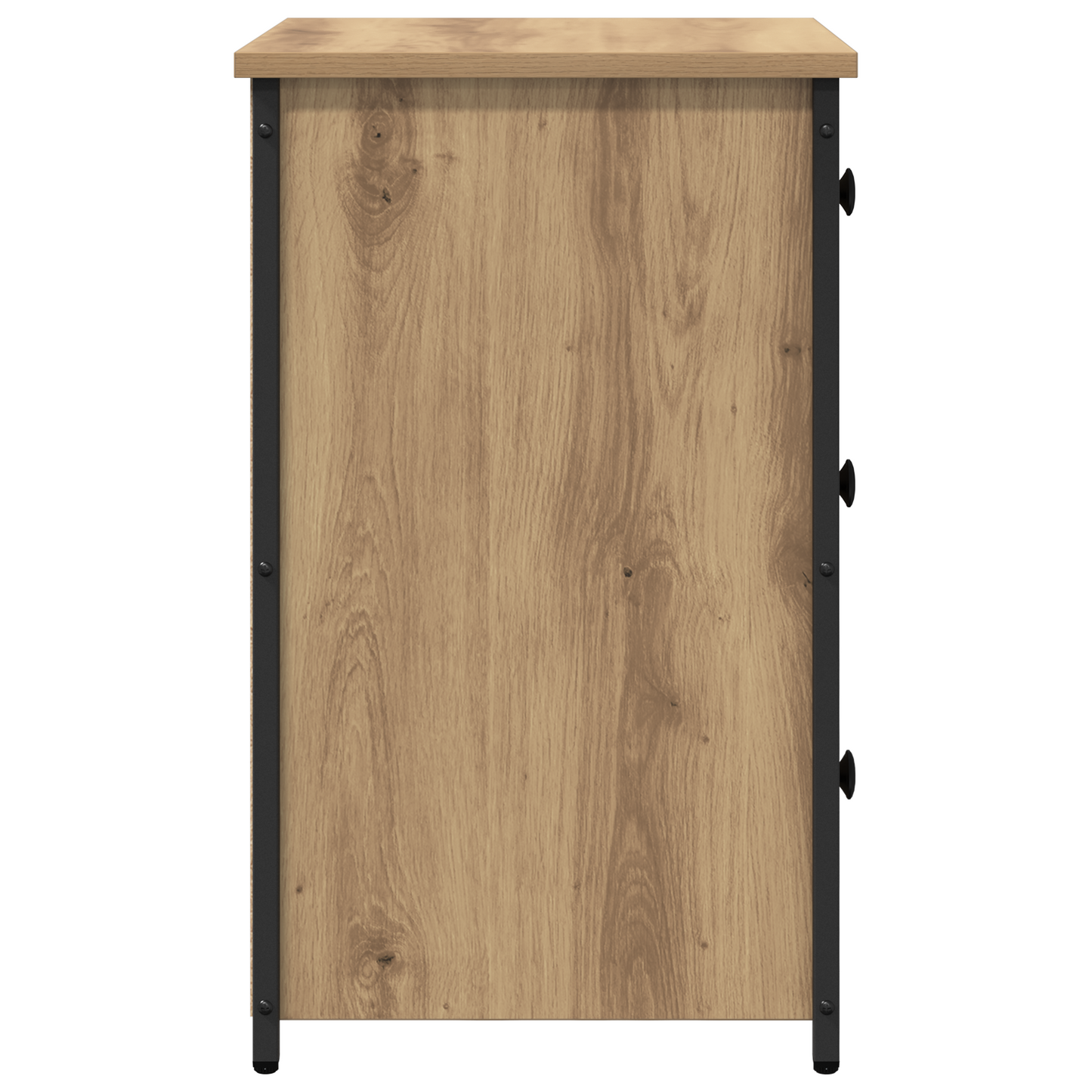 vidaXL Nachttisch mit Schubladen 2 pcs Braun 40 x 36 x 60 cm