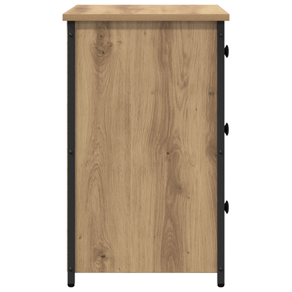 vidaXL Nachttisch mit Schubladen 2 pcs Braun 40 x 36 x 60 cm