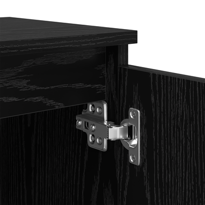 vidaXL Nachttisch Schwarz Eichen-Optik 40 x 30 x 50 cm Holzwerkstoff