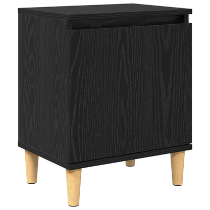 vidaXL Nachttisch Schwarz Eichen-Optik 40 x 30 x 50 cm Holzwerkstoff