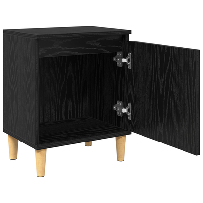 vidaXL Nachttisch Schwarz Eichen-Optik 40 x 30 x 50 cm Holzwerkstoff