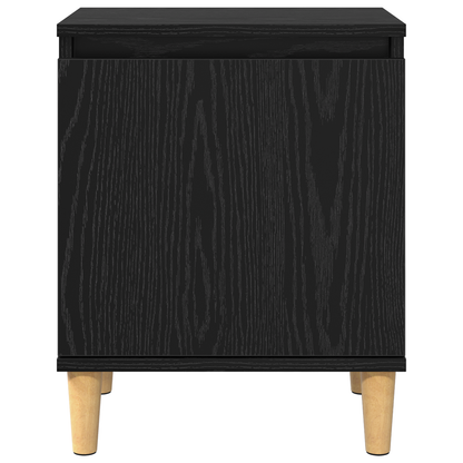vidaXL Nachttisch Schwarz Eichen-Optik 40 x 30 x 50 cm Holzwerkstoff