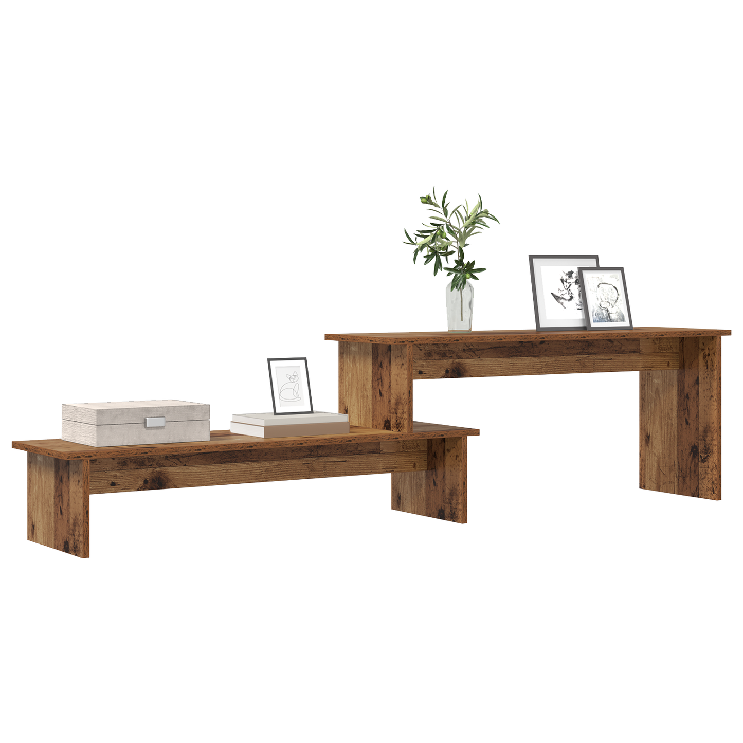 vidaXL TV-Schrankset Altholz 180 x 30 x 43 cm Holzwerkstoff