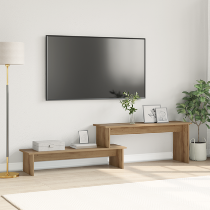vidaXL TV-Schrankset Artisan-Eiche 180,5 x 30 x 43 cm Holzwerkstoff