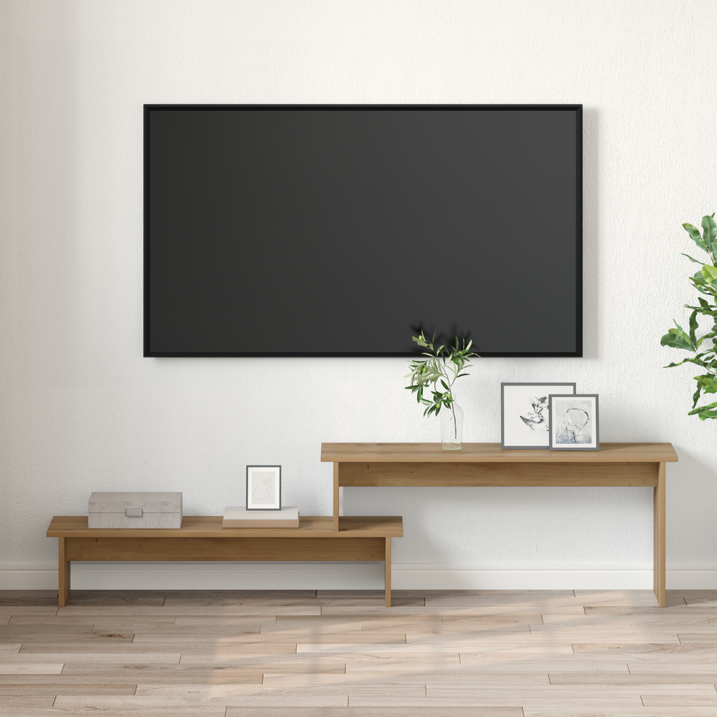 vidaXL TV-Schrankset Artisan-Eiche 180,5 x 30 x 43 cm Holzwerkstoff