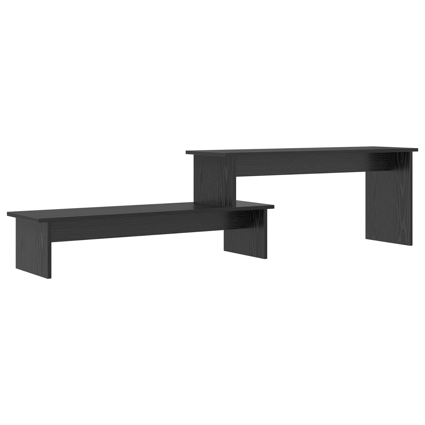 vidaXL TV-Schrankset Schwarz Eichen-Optik 180,5 x 30 x 43 cm
