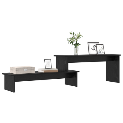 vidaXL TV-Schrankset Schwarz Eichen-Optik 180,5 x 30 x 43 cm