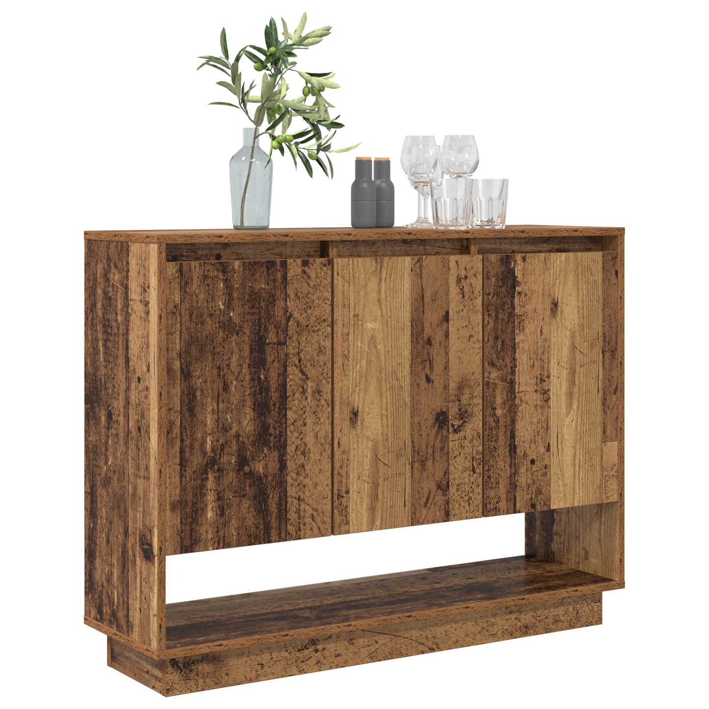 vidaXL Sideboard Altholz 97 x 29 x 75 cm Holzwerkstoff