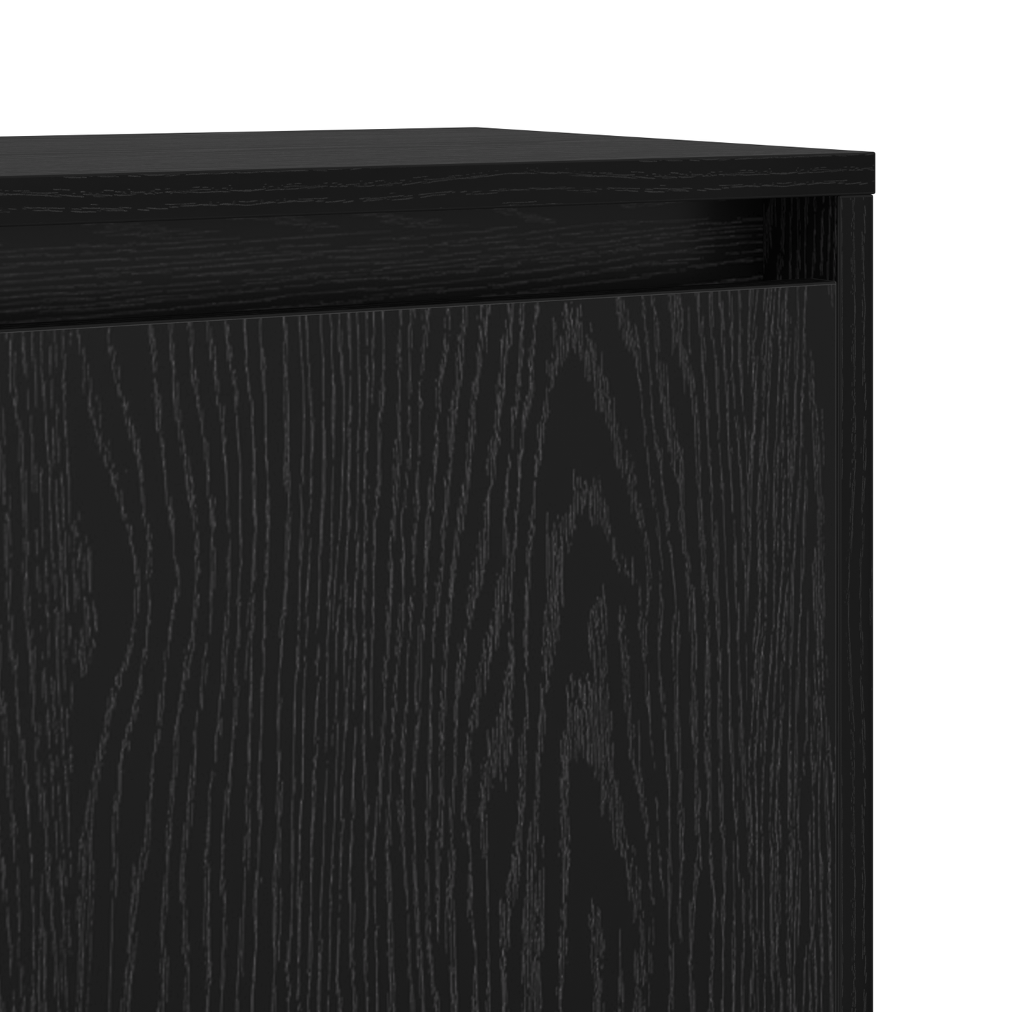 vidaXL Sideboard Schwarz Eichen-Optik 97 x 29 x 75 cm Holzwerkstoff