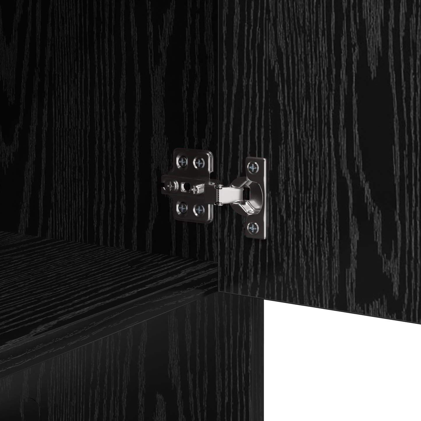 vidaXL Sideboard Schwarz Eichen-Optik 97 x 29 x 75 cm Holzwerkstoff