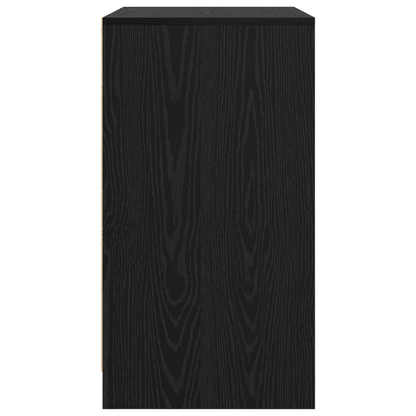 vidaXL Sideboard Schwarz Eichen-Optik 70 x 41 x 75 cm Holzwerkstoff