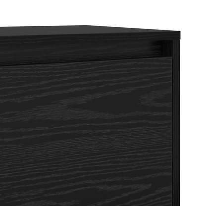 vidaXL TV-Schrankset Wandmontiert Schwarz Eichen-Optik 90 x 35 x 40 cm
