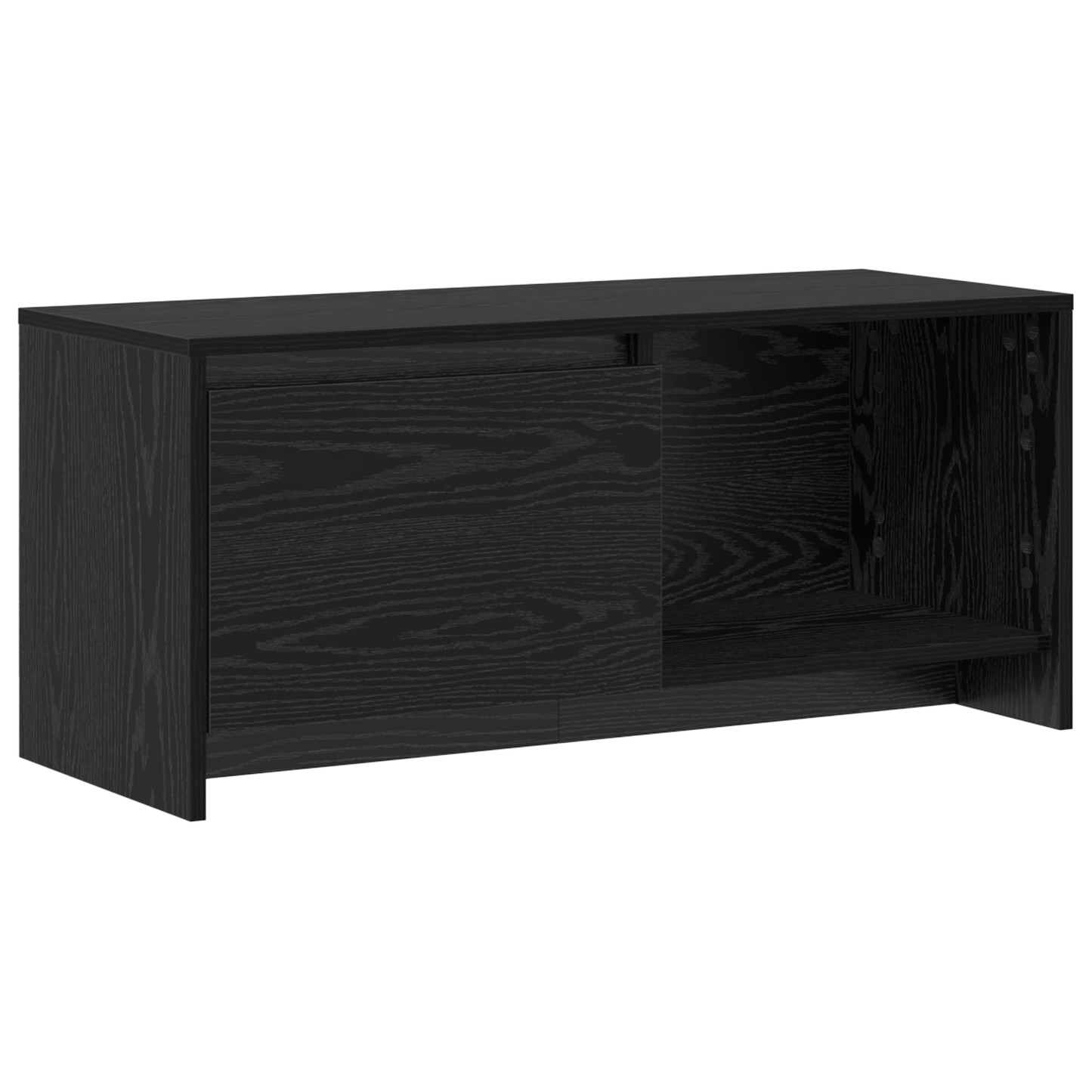 vidaXL TV-Schrankset Wandmontiert Schwarz Eichen-Optik 90 x 35 x 40 cm