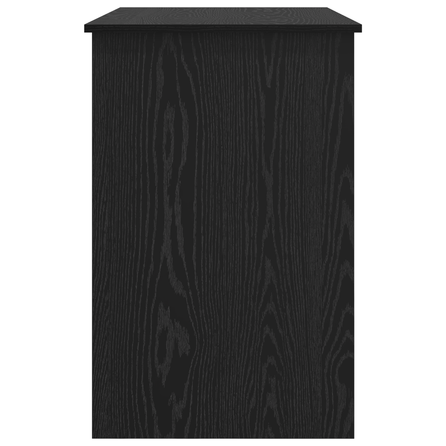 vidaXL Schreibtisch mit Speicher Schwarz Eichen-Optik 100 x 50 x 76 cm