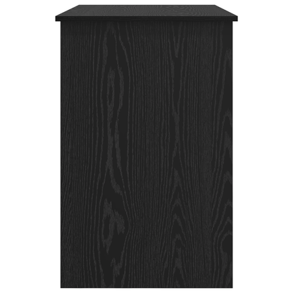 vidaXL Schreibtisch mit Speicher Schwarz Eichen-Optik 100 x 50 x 76 cm