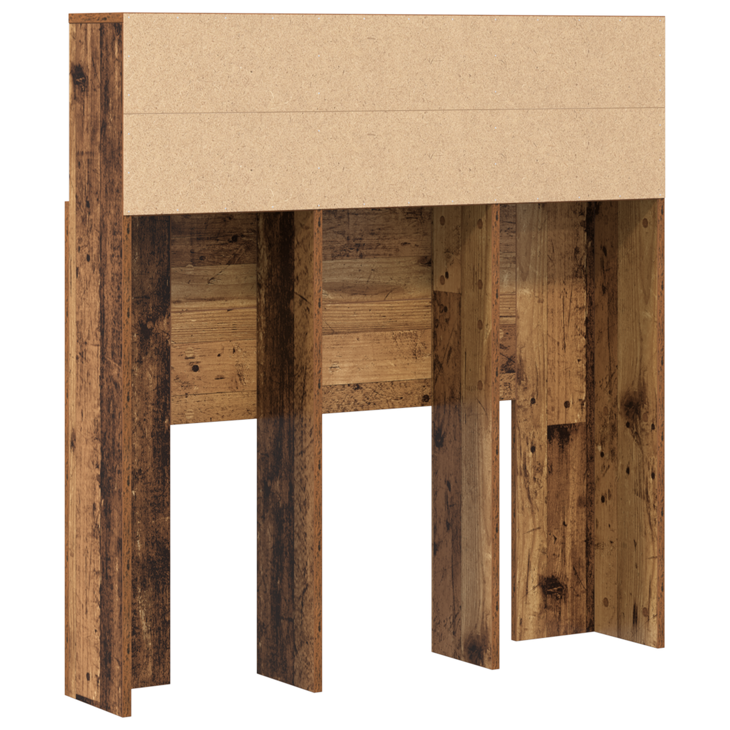 vidaXL Kopfteil Schrank Altholz 100 x 19 x 103,5 cm Holzwerkstoff