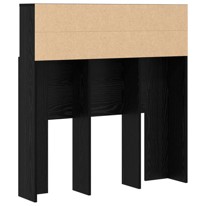 vidaXL Kopfteil Schrank Schwarz Eichen-Optik 100 x 19 x 103,5 cm