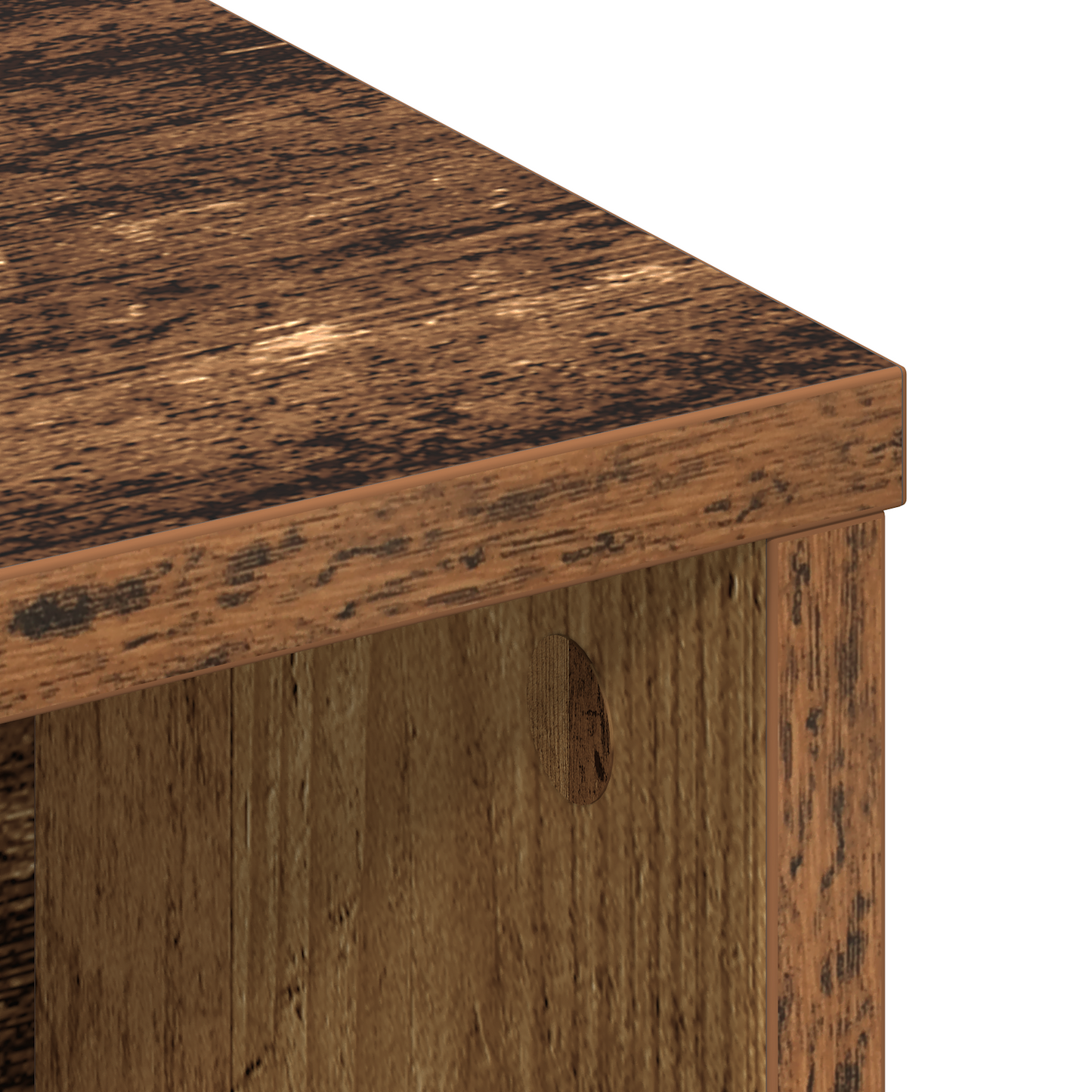 vidaXL Kopfteil Schrank Altholz 220 x 19 x 101,5 cm Holzwerkstoff