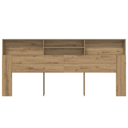 vidaXL Kopfteil Schrank mit Regal Artisan-Eiche 220 x 19 x 101,5 cm