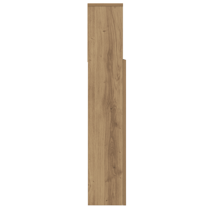 vidaXL Kopfteil Schrank mit Regal Artisan-Eiche 220 x 19 x 101,5 cm