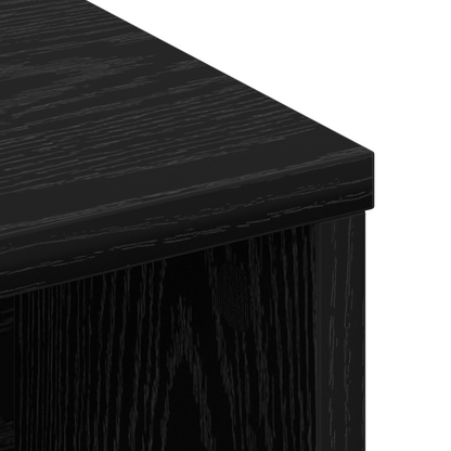 vidaXL Kopfteil Schrank Schwarz Eichen-Optik 220 x 19 x 101,5 cm