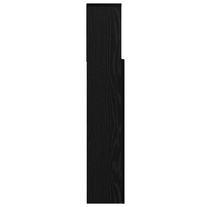 vidaXL Kopfteil Schrank Schwarz Eichen-Optik 220 x 19 x 101,5 cm