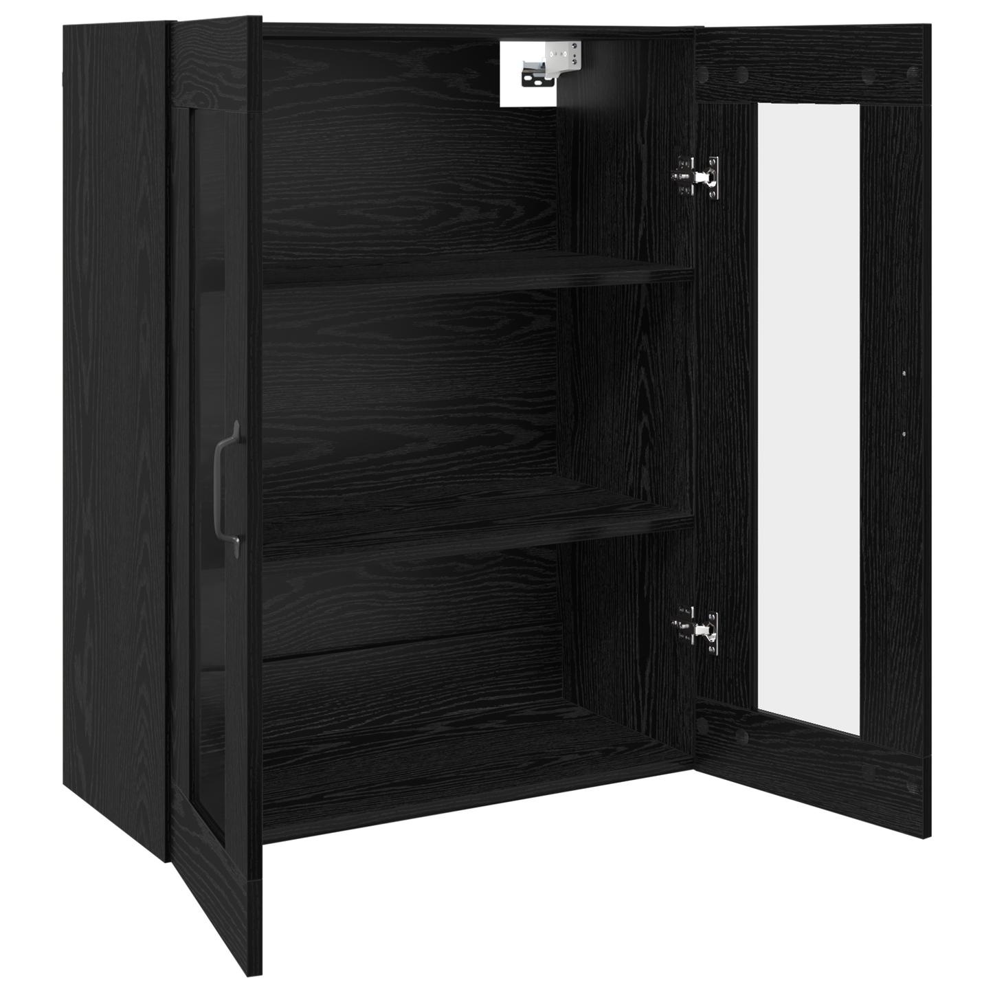 vidaXL Hängeschrank Schwarz 69.5 x 34 x 90 cm Holzwerkstoff