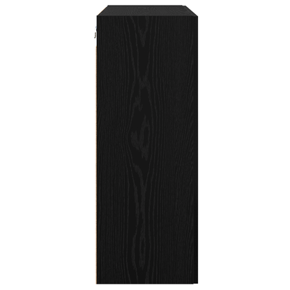 vidaXL Hängeschrank Schwarz 69.5 x 34 x 90 cm Holzwerkstoff
