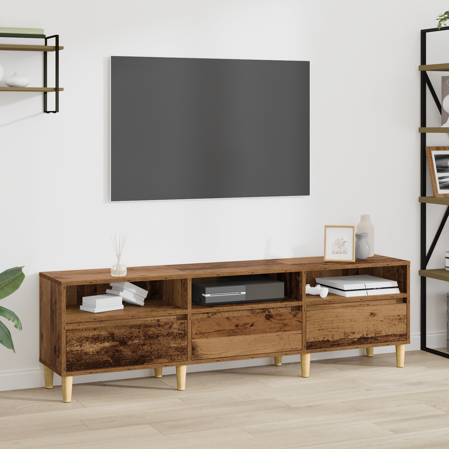 vidaXL TV-Schränk Altholz 150 x 30 x 45 cm Holzwerkstoff