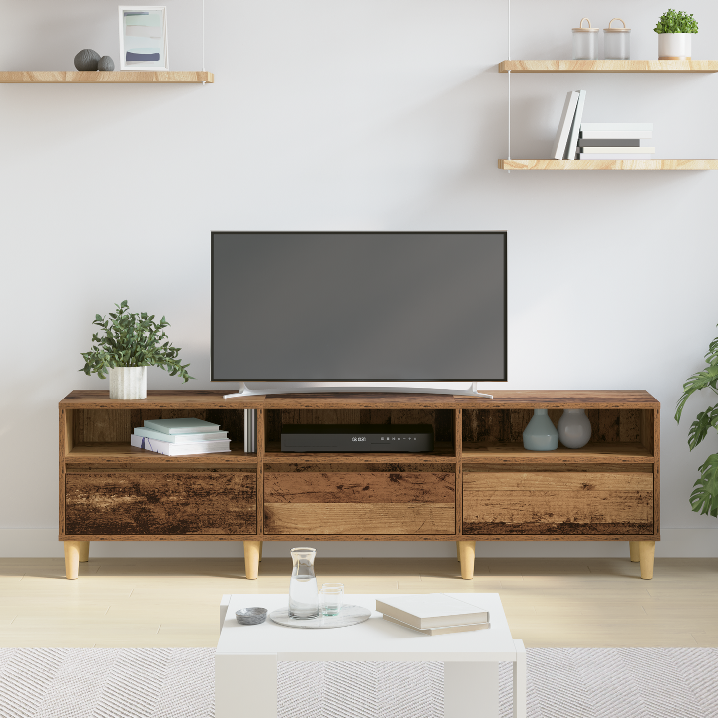 vidaXL TV-Schränk Altholz 150 x 30 x 45 cm Holzwerkstoff