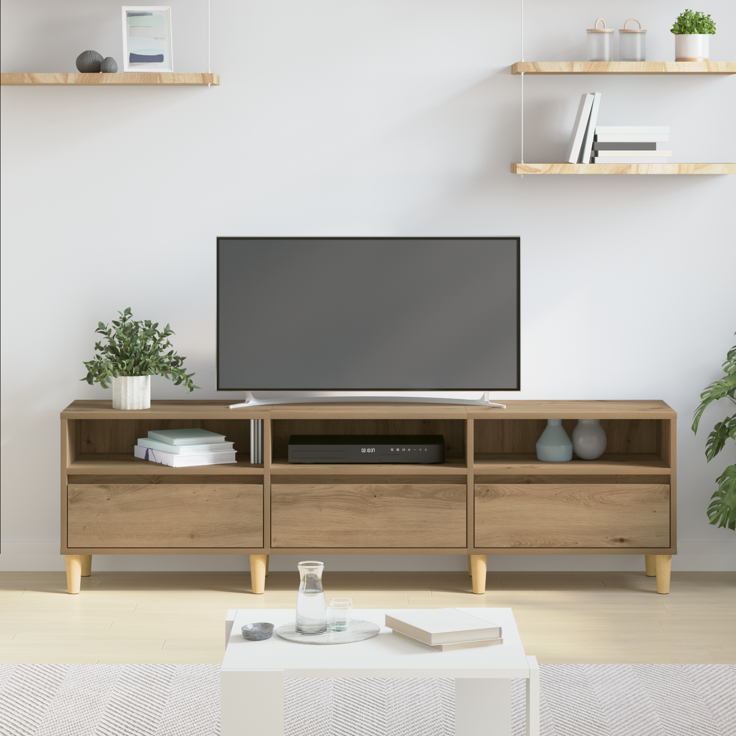vidaXL TV-Schränk Artisan-Eiche 150 x 30 x 45 cm Holzwerkstoff