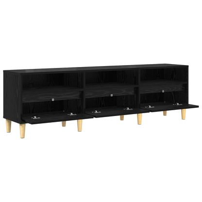 vidaXL TV-Schränk Schwarz Eichen-Optik 150 x 30 x 45 cm Holzwerkstoff